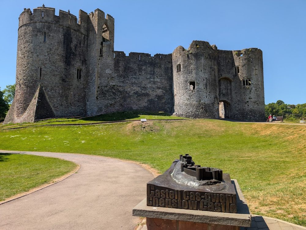 Chepstow Castle, Monmouthshire - begun in stone in 1067, the year after Hastings.
