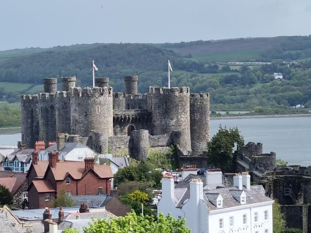Conwy Castle - begun in 1283 and largely complete within about four years, with a walled town attached.