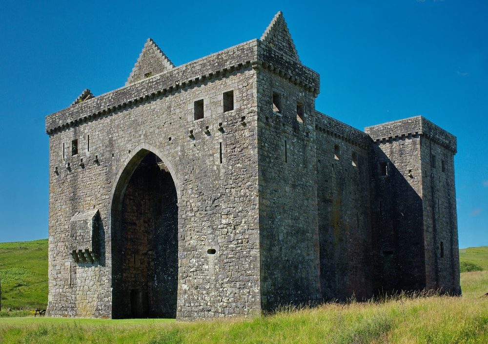 Hermitage Castle, Scottish Borders - the stronghold of Liddesdale, set alone in the worst of the raiding country.