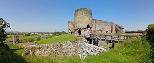 Rhuddlan Castle, Denbighshire - third view