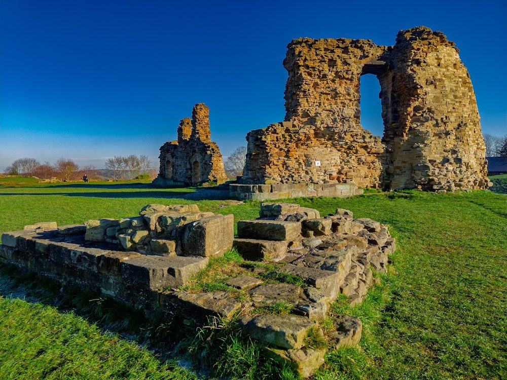 Sandal Castle, West Yorkshire - the earthworks mark the ground where Richard, Duke of York, was killed in 1460.