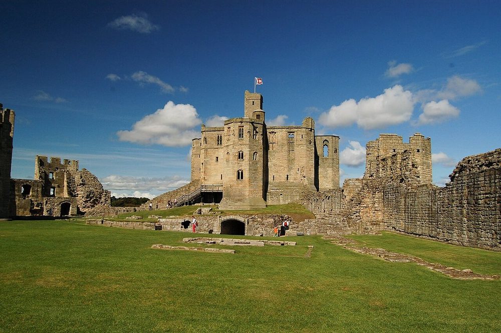 Warkworth Castle and Hermitage, Northumberland